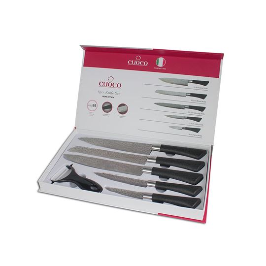 Picture of Cuoco Embossed Knife Set FG028