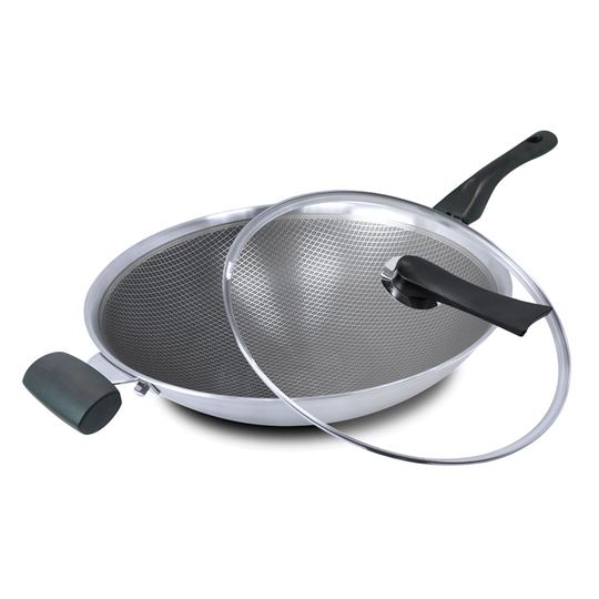 Picture of Cuoco Stainless Steel Non-Stick Wok MCW010