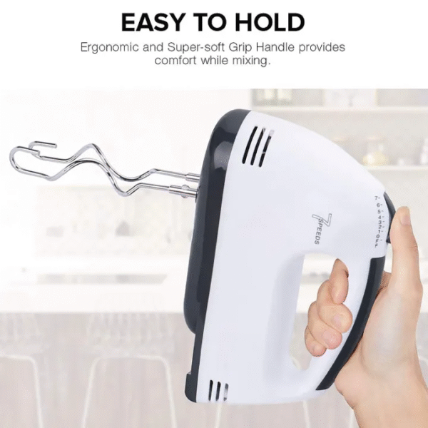 7 Speed Mini Electric Hand Mixer Egg Beater Handheld For Baking Cake Cream Whisk Food Dough Tepung Pengadun Mesin - Image 8