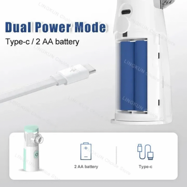Medical Nebulizer Machine Asthma Inhaler Mini Handheld Automizer Children Adult Kid Steam Inhale Home Nebulizer Health Care - Image 3