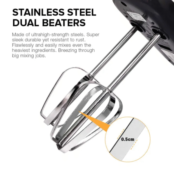7 Speed Mini Electric Hand Mixer Egg Beater Handheld For Baking Cake Cream Whisk Food Dough Tepung Pengadun Mesin - Image 7