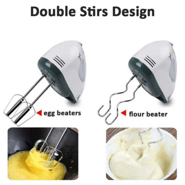 7 Speed Mini Electric Hand Mixer Egg Beater Handheld For Baking Cake Cream Whisk Food Dough Tepung Pengadun Mesin - Image 2
