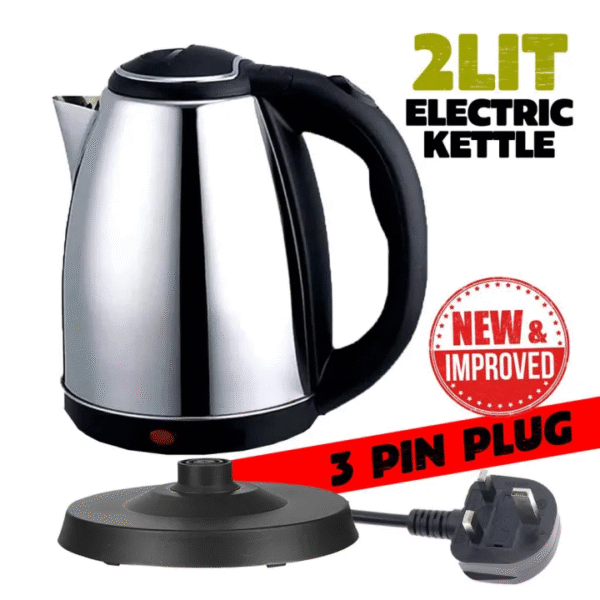 [MALAYSIA 3 PIN PLUG] 2Lit Stainless Steel Electric Kettle Heat Automatic Cut Off Jug Kettle Boil Hot Cerek Air Panas - Image 4