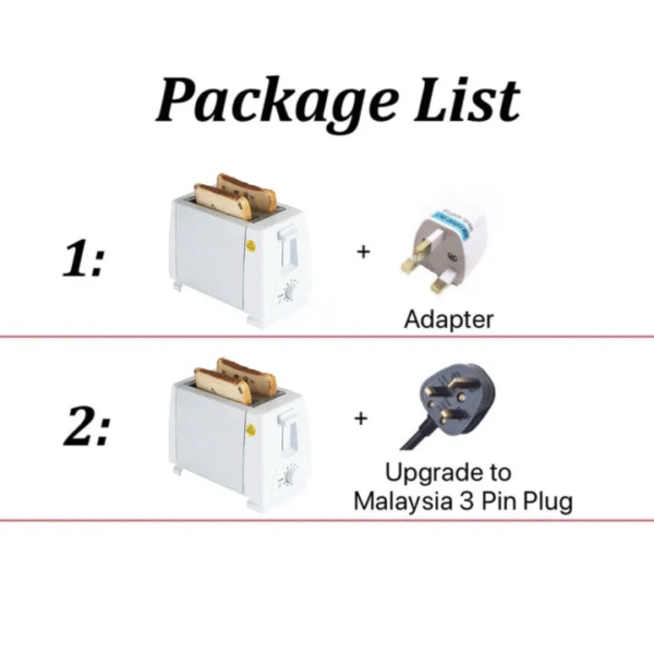 Bread Toaster Stainless Steel Breakfast 2 Slice Bread Toaster Oven Bread Maker - Image 6