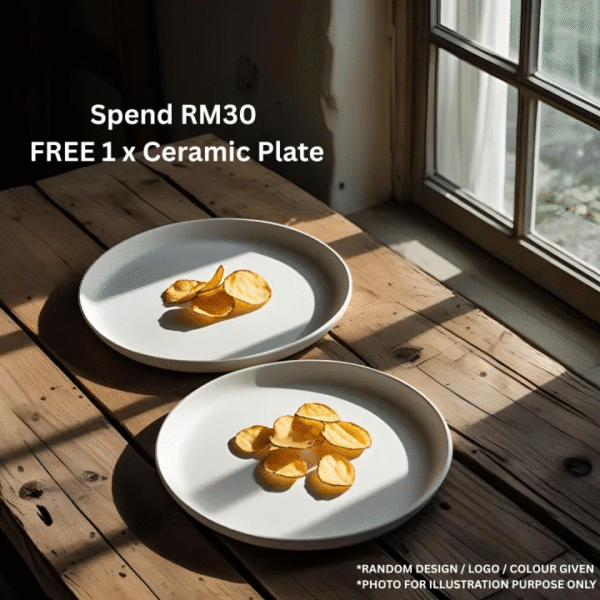 Premium Ceramic Plate [Random color/design - Photo for Illustration purpose] - Dinnerware/Tableware - Image 4